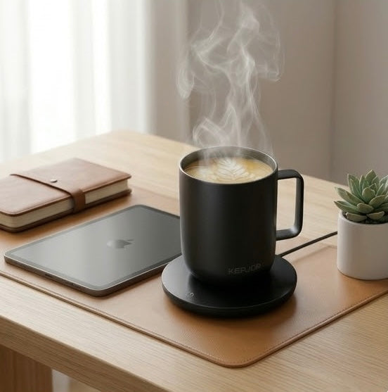 Calentador de Tazas Eléctrico – Tu Café Caliente Hasta el Último Sorbo | Base Térmica con Botón Táctil